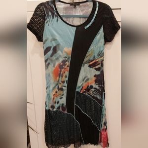 Cativa capped sleeved dress